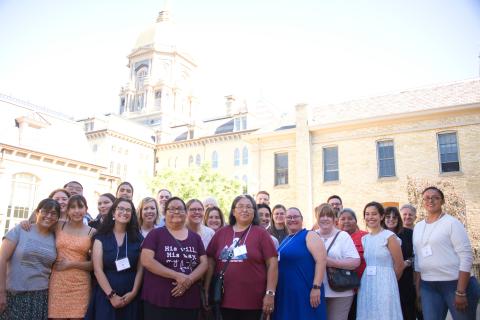 AICSN group photo with Dome in background