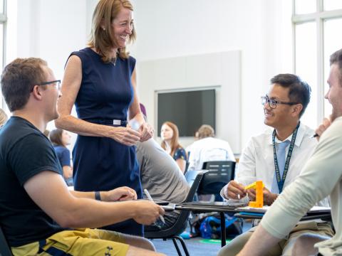 Trinter teaching math to ACE teachers