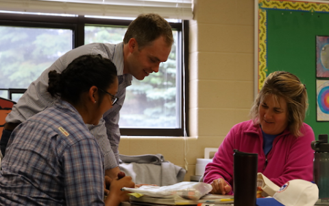 Newkirk with Holy Cross Fellows