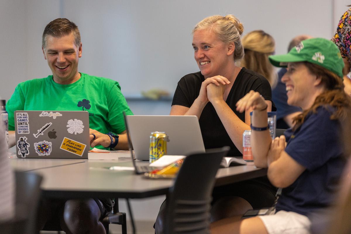 Remick Leaders in discussion during class