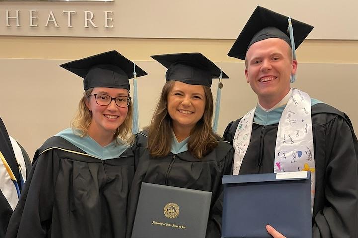 From left to right: Lydia Heinen, Emma Bradley, and Stephen Kurt